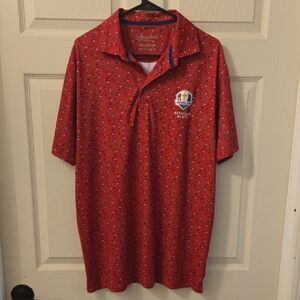 Barshool Golf Ryder Cup 2025 Bethpage Black Red Men's Polo Shirt
